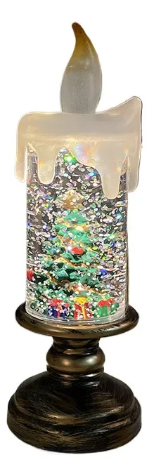 Novas Luzes Noturnas De Natal Com Velas De Neve Para Presentevayotoy