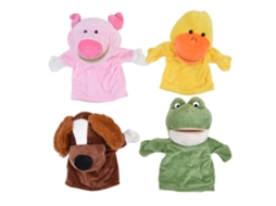 4 Peças De Marionetes De Mão De Animais Macios E Bonitos Para Crianças, Brinquedos Interativos Para Histórias, Presente