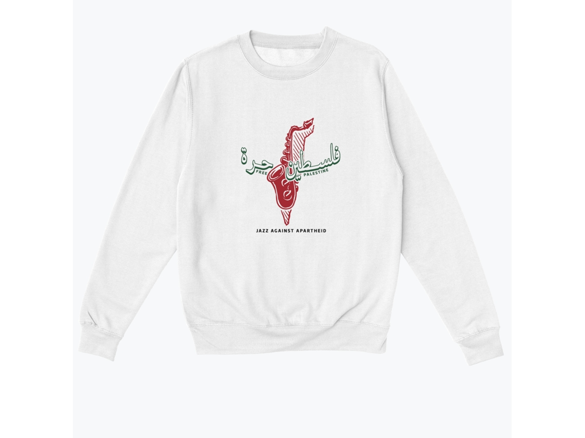Unisex Jazz Against Apartheid White Classic Sweatshirt-s