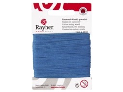 Cordão de algodão encerado azul RAYHER