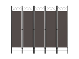 Vidaxl Divisória De Quarto Com 5 Painéis 200x180 Cm Antracite
