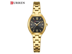 Relógio De Pulso Feminino Elegante Com Pulseira De Aço, Formato Tonneau Simples, Relógio De Quartzo.