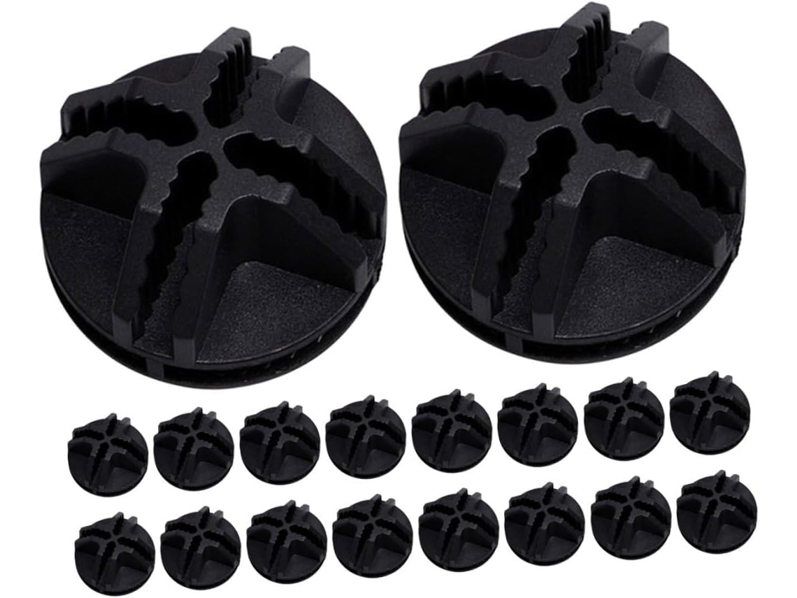 Conectores De Plástico Zerodeko Wire Cube, 60 Peças, Pretos, Cercado De Animais Pequeno Porte, Clipes De Malha
