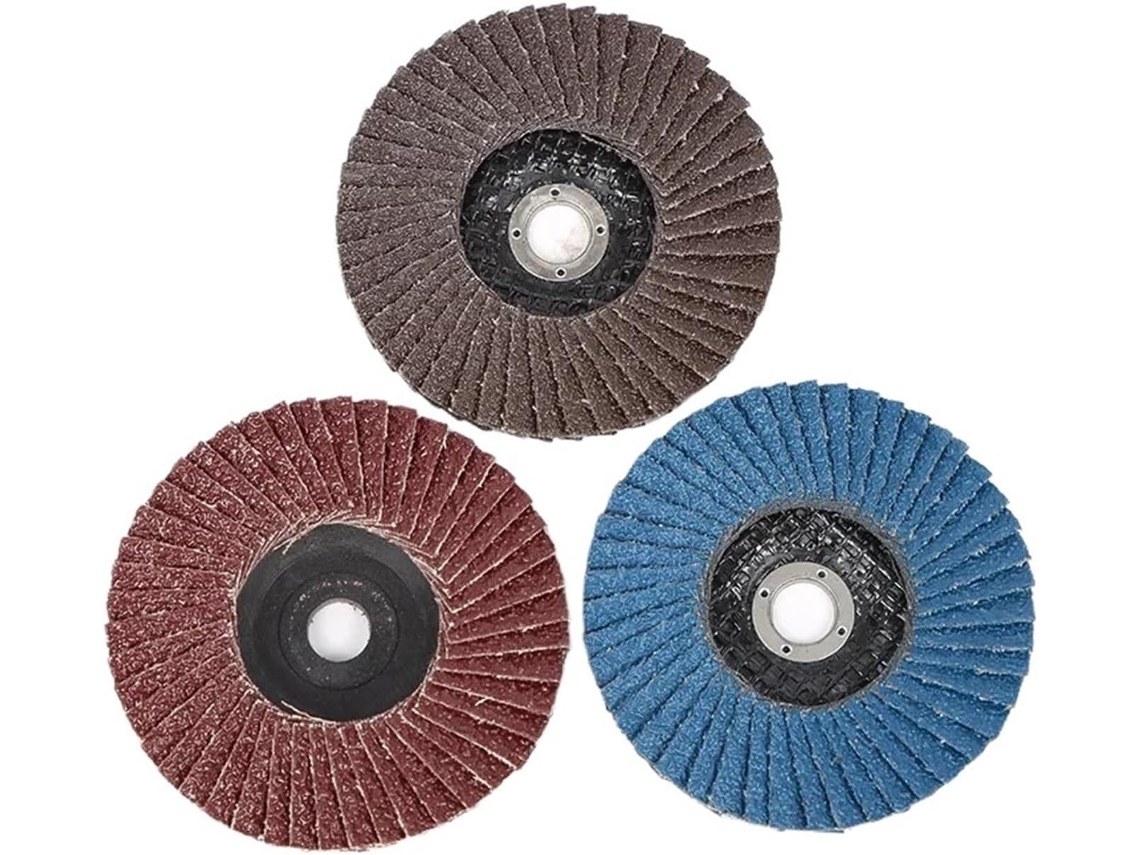 Discos De Lixa Planos 1/3 Polegada (75 Mm), Desbaste 3 Polegadas,