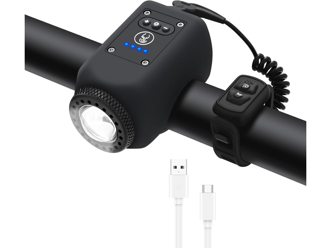 Buzina Elétrica AQUAFORGE, recarregável por Usb, à prova d'água, para Bicicleta