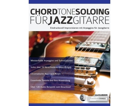 Livro Chord Tone Soloing Fu¨r Jazzgitarre De Joseph Alexander (inglês)