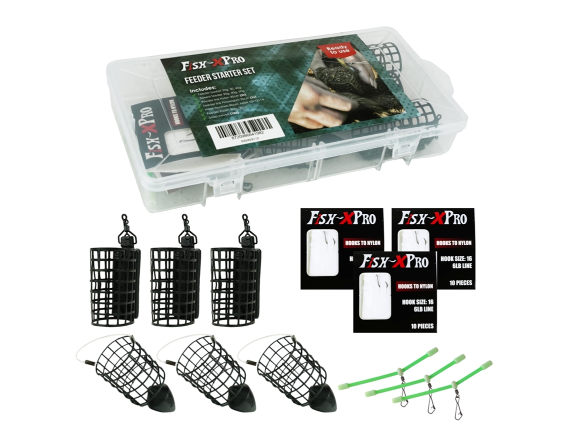 Starter Feeder Set Gaiolas, Links E Caixa Pesca