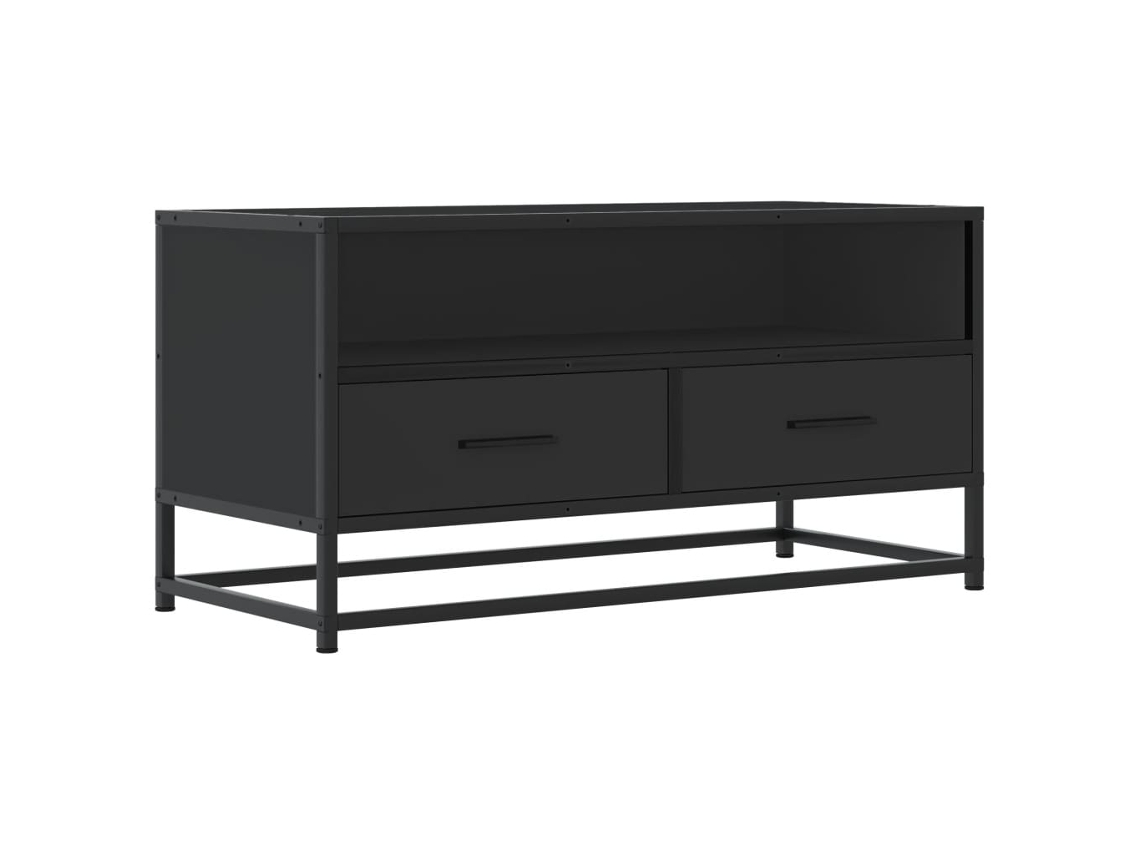 Tv Cabinet, Tv Cabinets Vidaxl Preto Madeira Processada (n/a)
