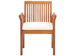 Maison Exclusive - Cadeiras De Jantar P/ Jardim Com Almofadões 4 Pcs Acácia Maciça