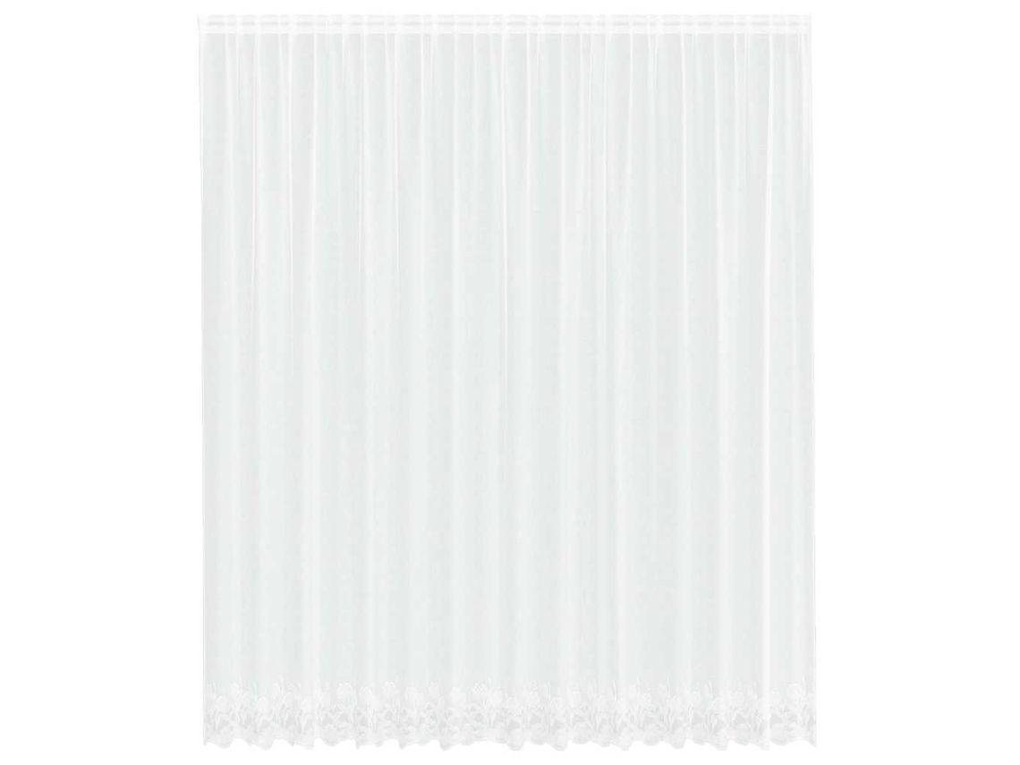 Conjunto 1 Cortina De Renda Vidaxl Branco Poliéster (280 X 400 Cm)