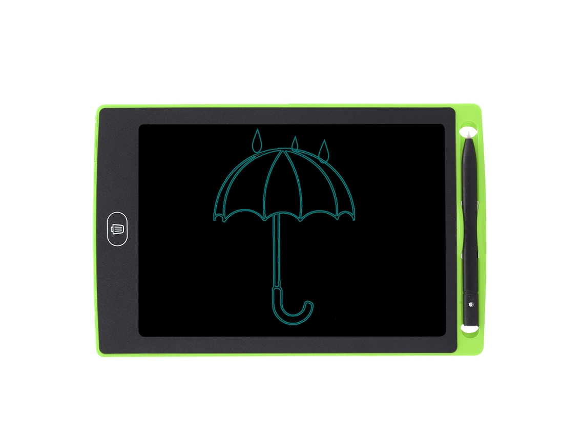 Tableta de Escrita LCD 8.5 polegadas para Crianças SMART GRAFFITI Drawing Board Monocromática Verde | S/MARCA