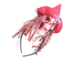 Fascículo de Halloween Tiara Preta com Caveira Adereço de Festa para Mulheres NEVEANCE