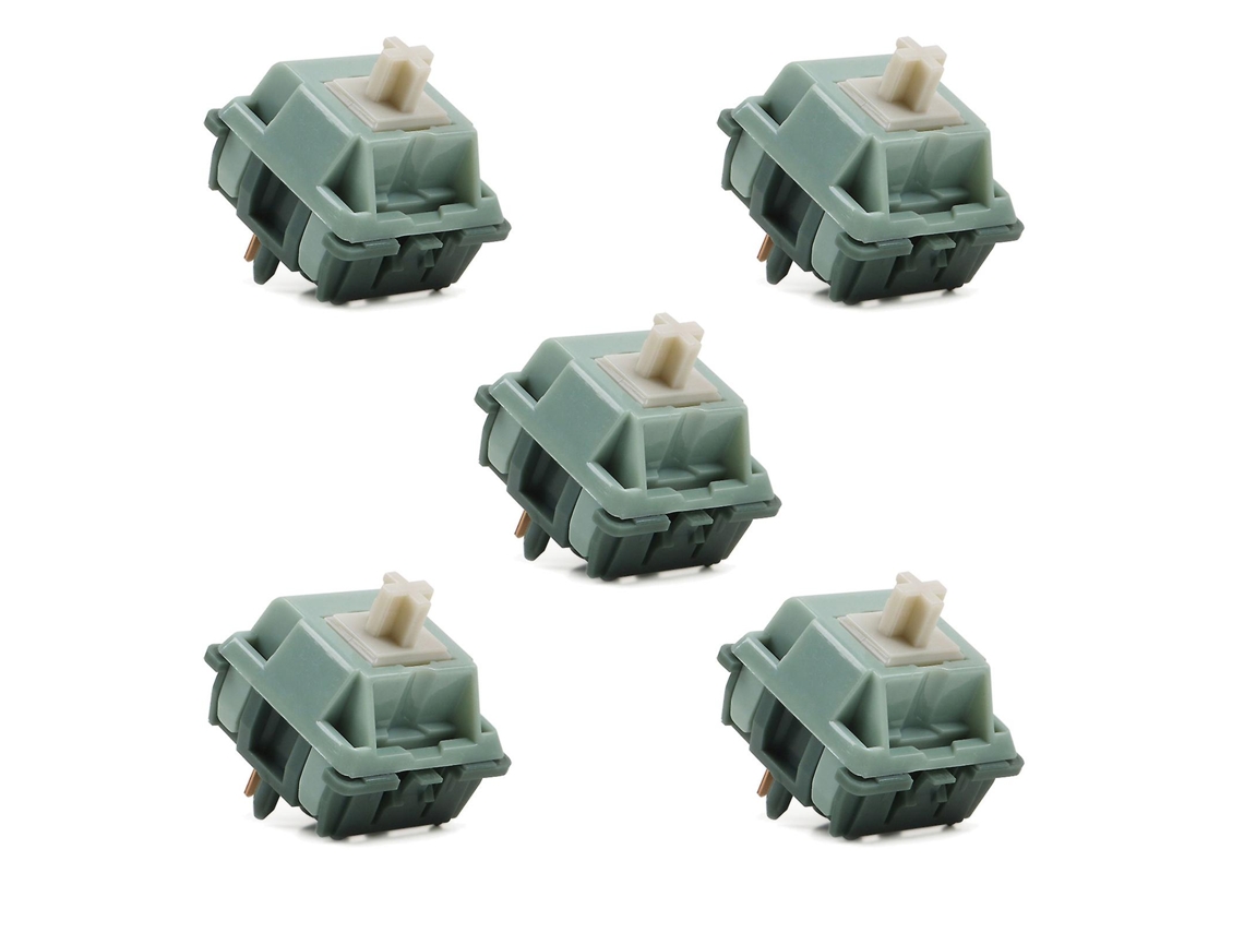 Teclado Mecânico Keyswitch Green Snake Eixo Linear Pom Stem Shaft 5pin 65g