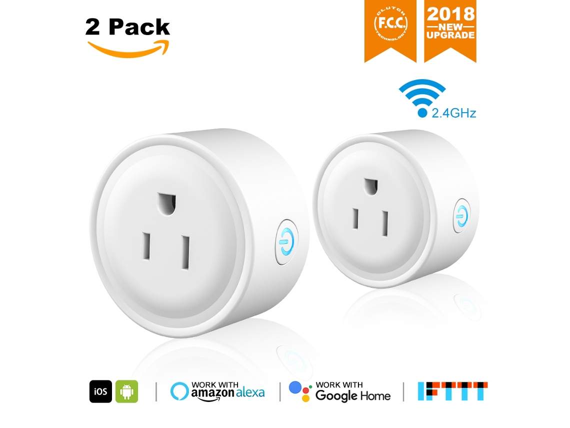 Tomada Wifi Inteligente Laxiscreed 2ª Geração Para Controle Remoto Via App, Compatível Com Padrão Eua