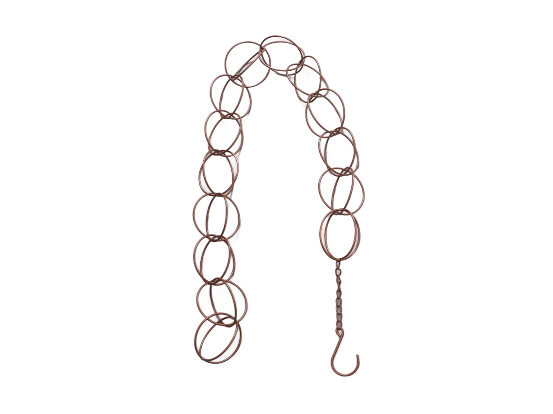 Corda De Chuva De Metal Decorativa Com Drenagem Anel Campainha Vento Varanda Pátio