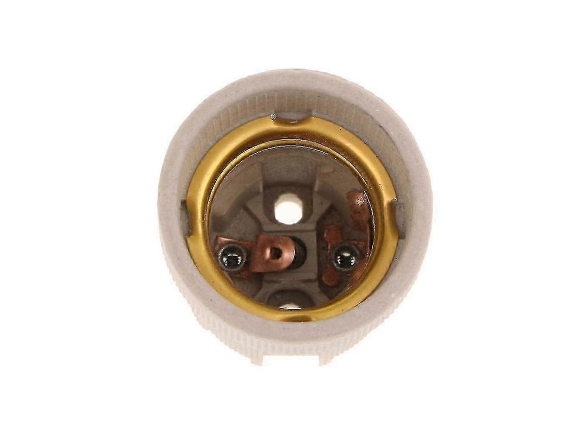 Base De Lâmpada Cerâmica E27 Para Lâmpadas Halógenas, Led E Quartz - 110-220v