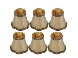 6pcs Capa de Lâmpada de Tela E14 para Lustre Mesa Parede Iluminação Residencial S/MARCA