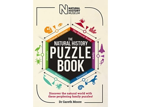 Livro Natural History Puzzle Book de Dr Gareth Moore e The Natural History Museum (Inglês)