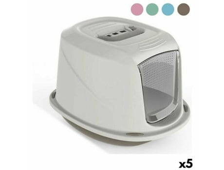 Caixa de Areia para Gatos Georplast GP586S 45 x 36 x 31 cm (5 Unidades)