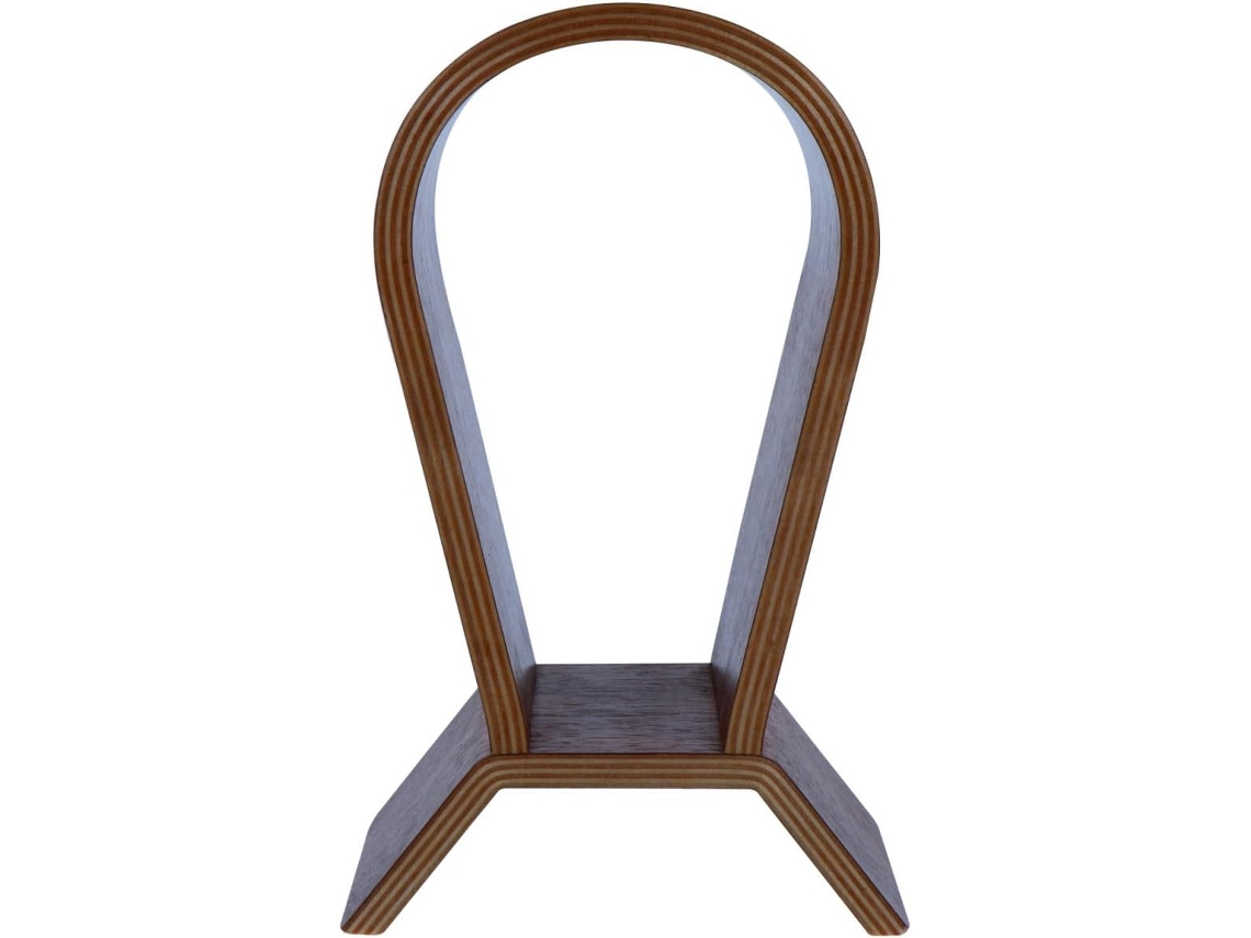 Suporte Para Fones De Ouvido Villcase Em Madeira Nogueira Natural, Estável E Elegante, Ideal Para Guardar Fones De