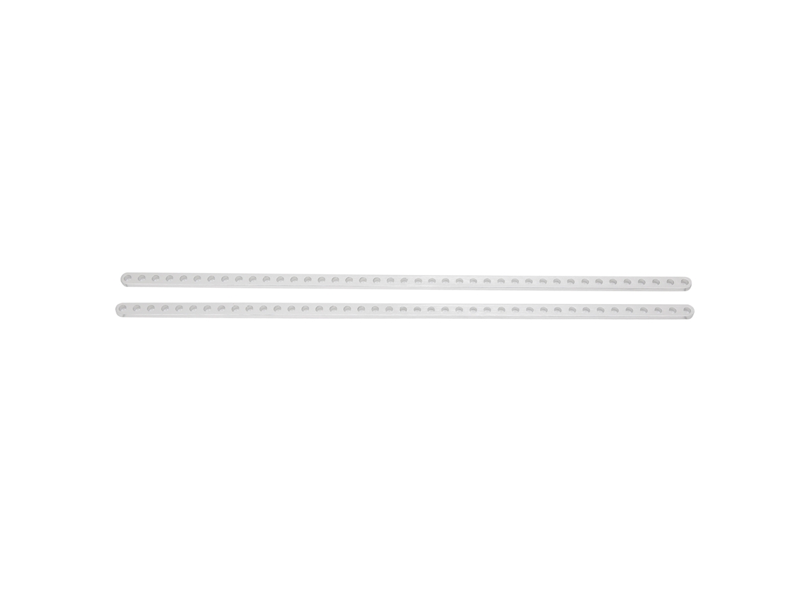 2 Peças De Viga Plana De Alumínio Com 41 Furos Para Robôs 4x8x328mm Peça De Reposição 3102-0041-0328