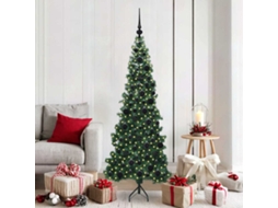 Vidaxl Árvore De Natal Artificial De Canto Verde 180 Cm Pvc E Metal
