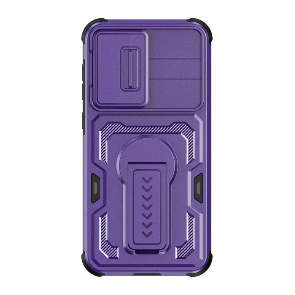 (roxo, Galaxy A56) Capa Protetora Dobrável E Resistente Com Suporte, À Prova De Choque, Para A Lente Da Câmera.