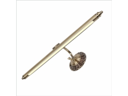 Aplique Led para Iluminar Quadros Espelhos Murais Estilo Tradicional 12W Luz Quente 3000K Acabamento Antique Bronze Articulado. 70Cm PAPUQ