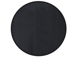 Tapete Redondo VIDAXL Bambu Preto 80 X 80 Cm