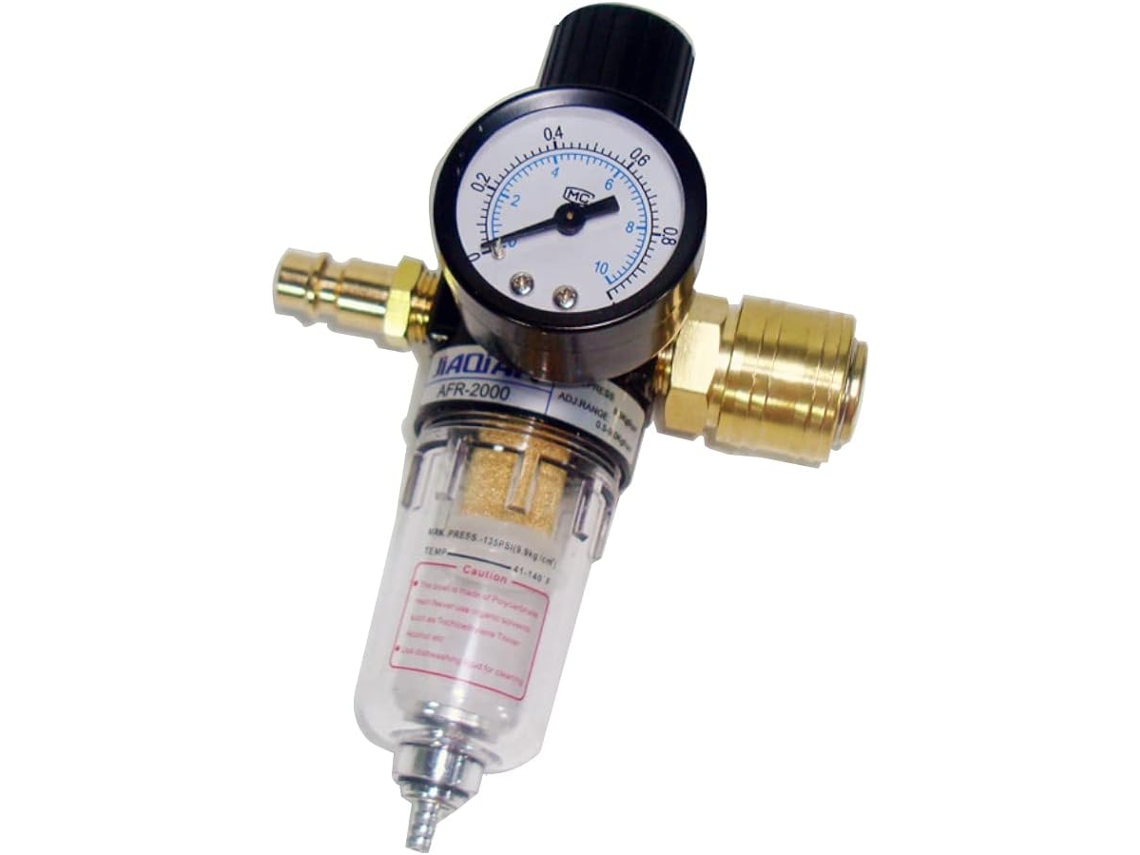 Regulador separador de água de ar comprimido de 1/4 com regulador separador de água e filtro de conexão rápida ANMI