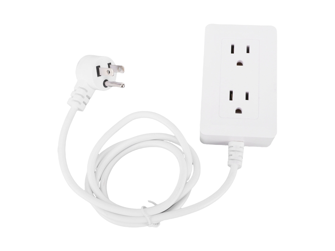 Laxiscreed Extensor De Tomada Com 2 Usb E 2 Tomadas Ca, Portátil E Fácil De Usar
