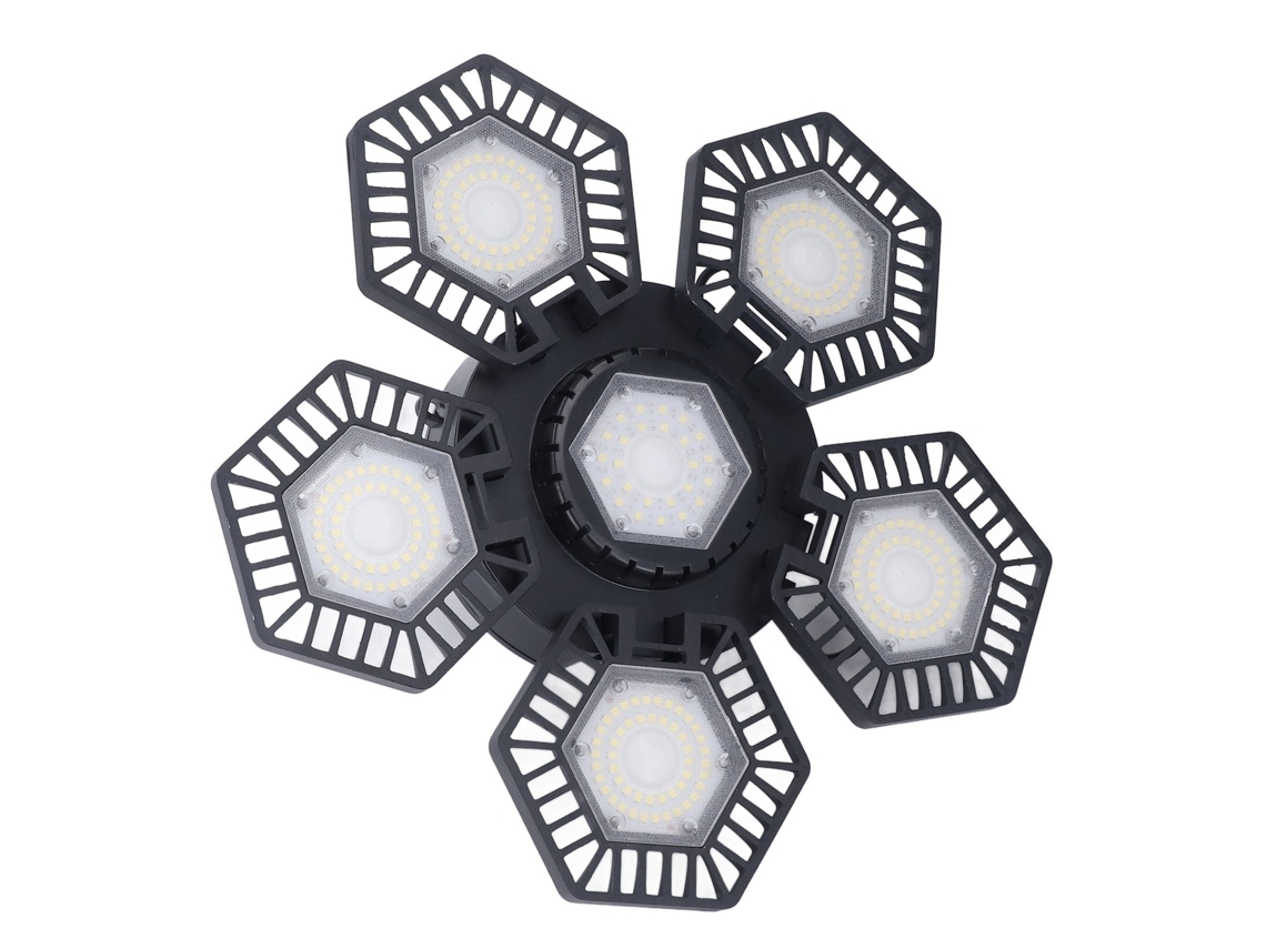 Laxiscreed Lindas Luz Led De Tecto Dobrável Para Garagem, 120w, Compatível Com Tensão Ampla