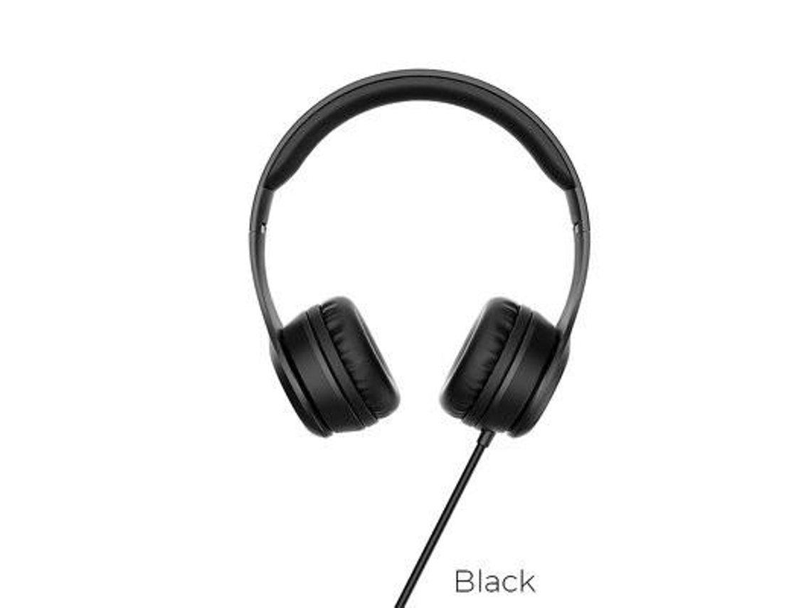 Auriculares Hoco W21 Graceful Charm Wire Control Preto