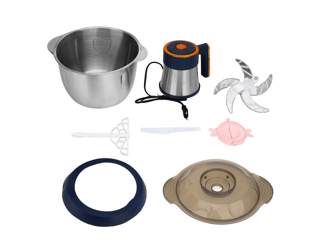 Moedor De Carne Laxiscreed De Aço Inoxidável 5l, Processador Elétrico Multifuncional Para Cozinha Doméstica