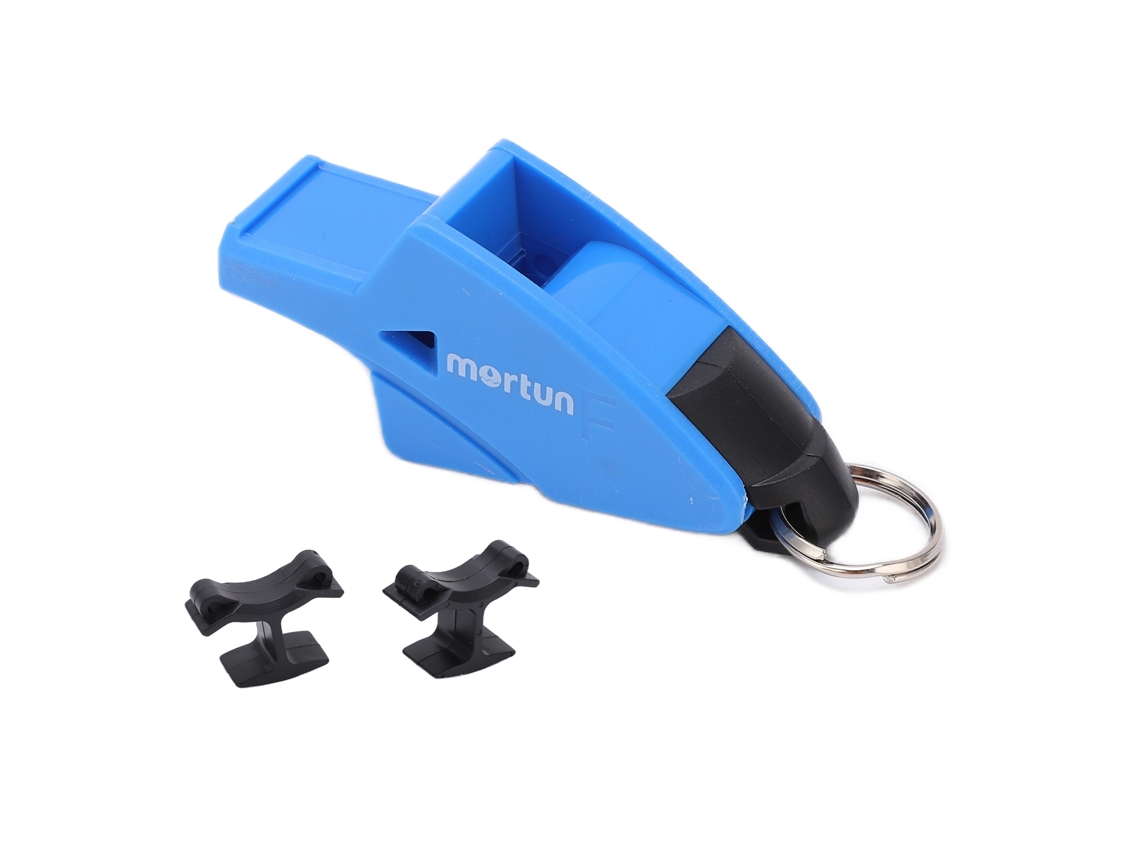 Omni-silbato Deportivo Portátil Y Práctico Para Deportes Ao Ar Livre Com 2 Clips De Dedo Azul Para Árbitro Emergência Sobrevivência