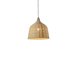 Candelabro De Rattan, Estilo Vintage De Bambu, Uso Interno, 35cm, Sem Lâmpada