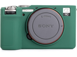 Capa Silicone HEXINYIGJLY para Sony A7c Ii/alpha 7c Ii/a7cm2/a7c2macia Leve, Antirriscos Verde