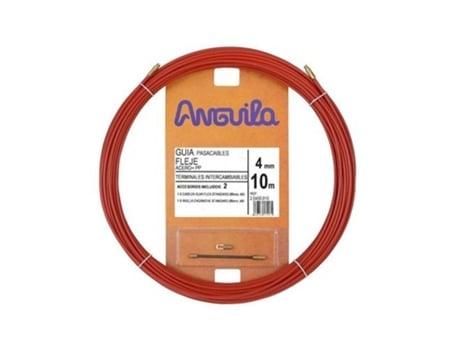 Anguilha 20400010 | Prensa Cabo De Aço Nylon 4mm 10m Vermelho Anguila
