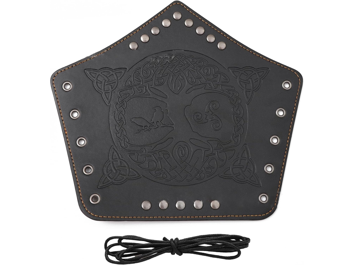 Pulseiras Punk Knight com Padrão Gótico Ajustáveis SFUSHOS