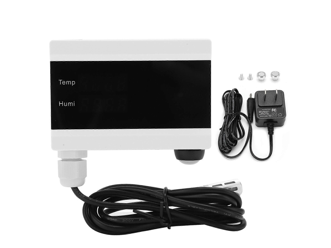 Alarme Inteligente De Temperatura E Umidade Com Wi-fi, Display Digital, Alerta Por Aplicativo, Exportação De Dados E Plugue Americano. Alimentaçã