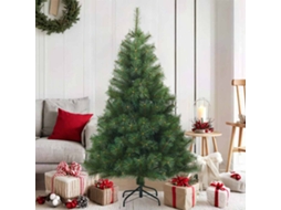 Vidaxl Árvore De Natal Articulada Artificial Verde 150 Cm Pvc, Aço