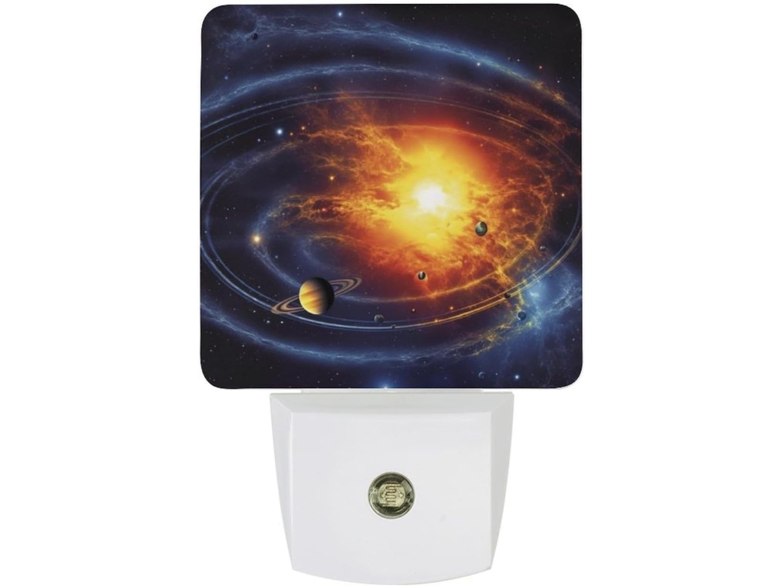 Aplique Solar Galaxy, Com Sensor Crepuscular, Luz Led Branca Quente, Lampada Econômica Quarto, Banheiro