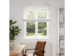 Vidaxl Cortina Veneziana Branco 75 X 130 Cm 35 Mm