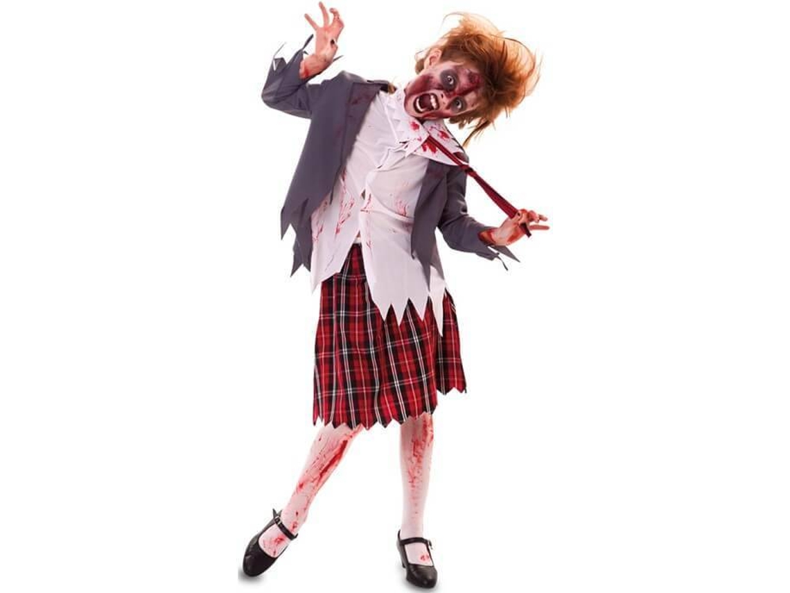 Fato de Menina DISFRAZZES Estudante Zombie (Tam: 5 a 6 anos)