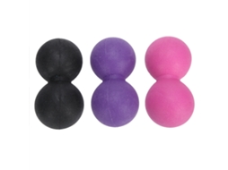 Bola de massagem miofascial de silicone multicolorida, portátil, para ioga e relaxamento muscular.