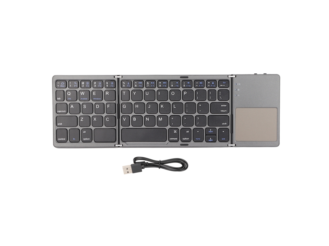 Teclado Bluetooth Plegable (tri-plegable Com Touchpad)