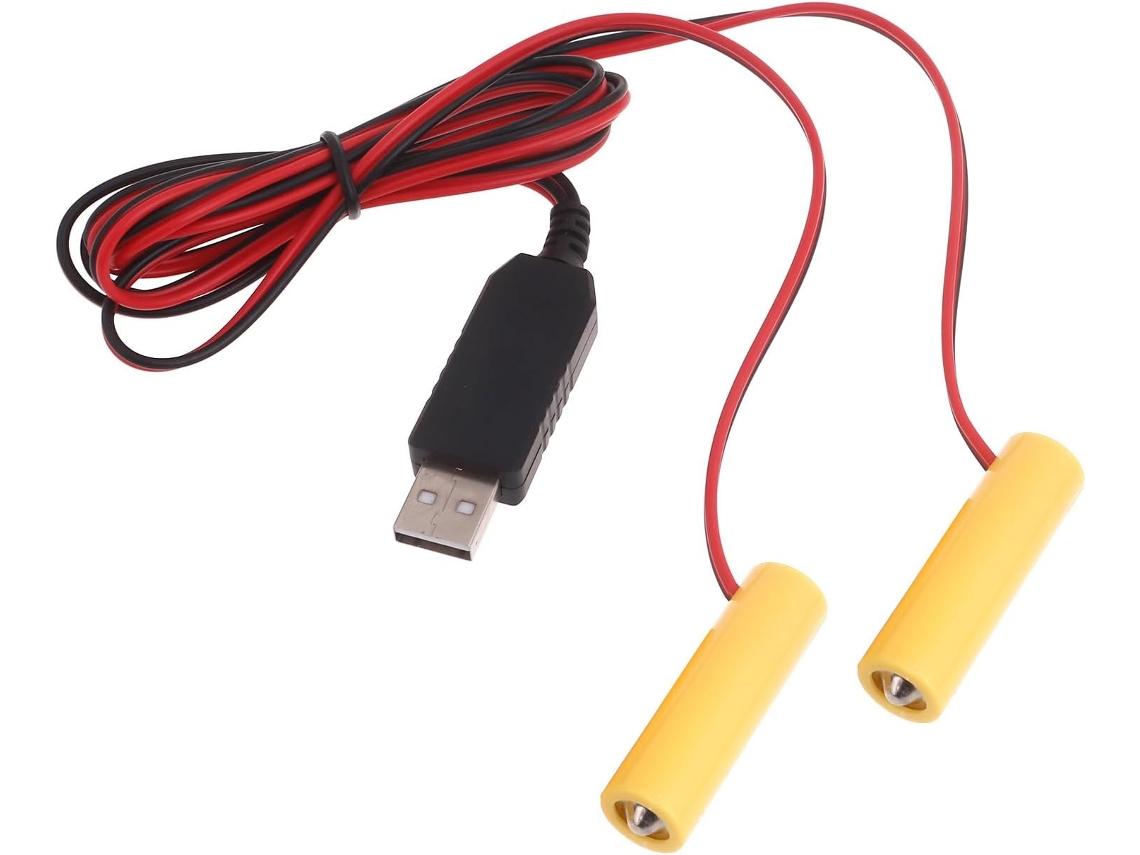 Lanterna Com Cabo Usb, Elimina A Necessidade De Pilhas Aa Lr6 2 Em 1