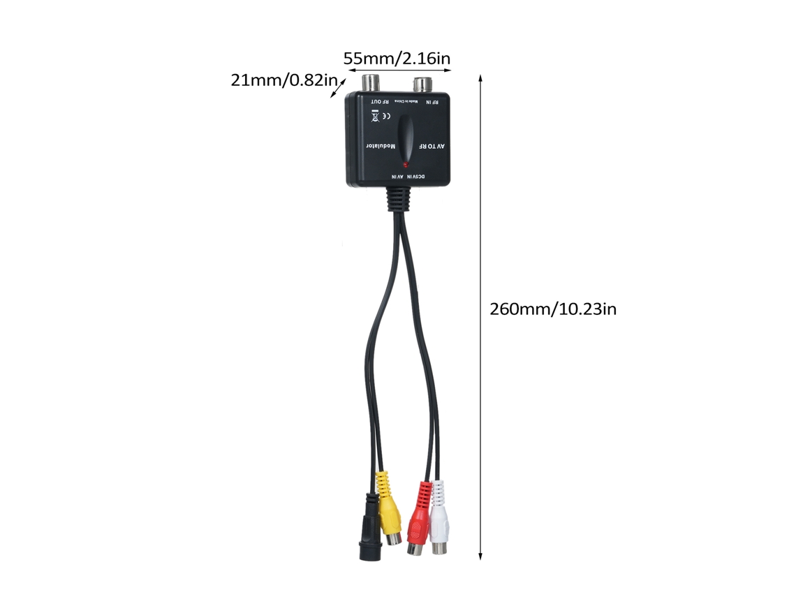 Modulador RF AV para saída RF NTSC Ch3 controlado por PLL em frequência de operação VHF.