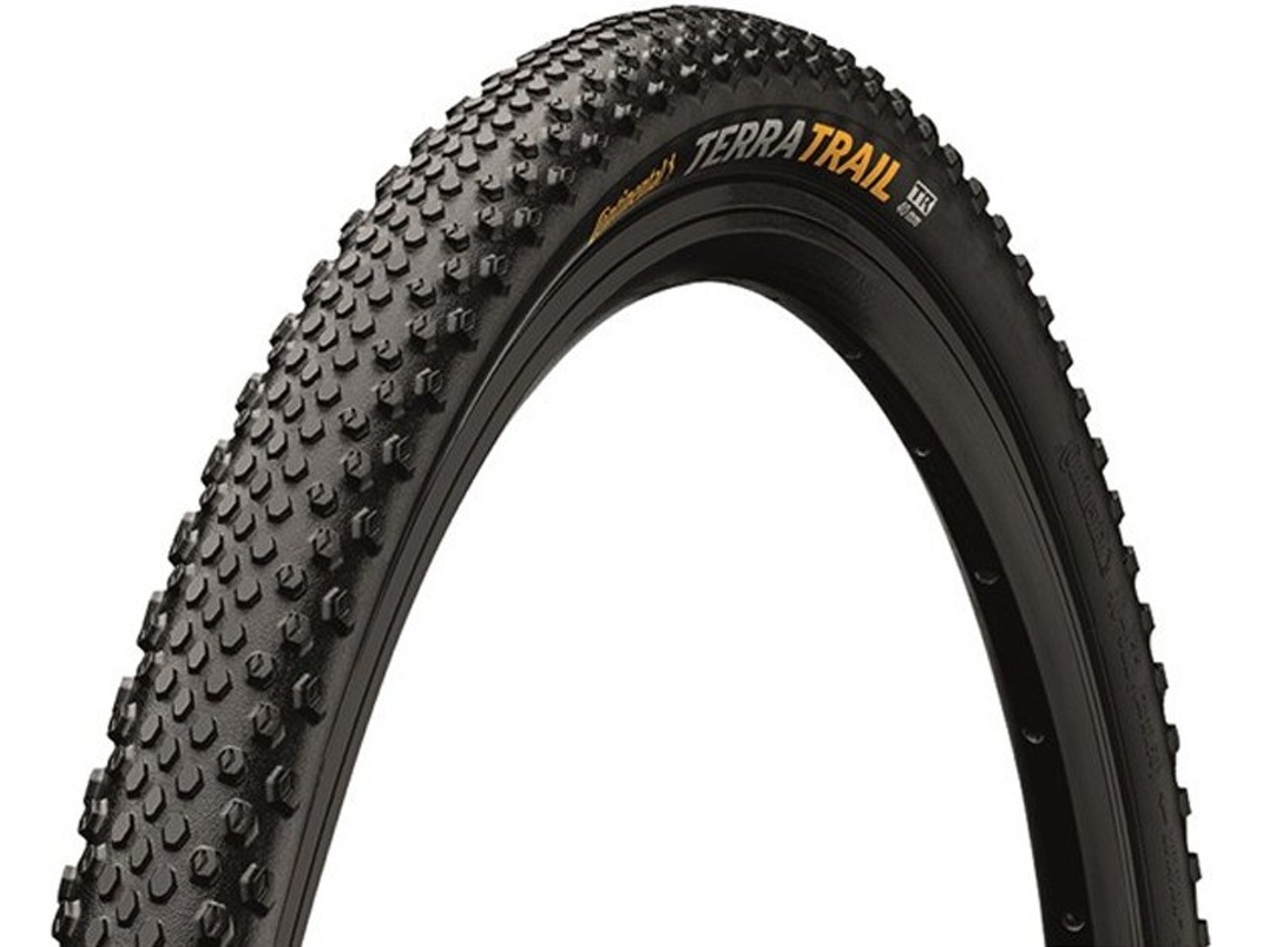 Pneu CONTINENTAL Terra Trail Shieldwall Puregrip Tubeless Plegable Marron (28x1.35 cm - Preto)