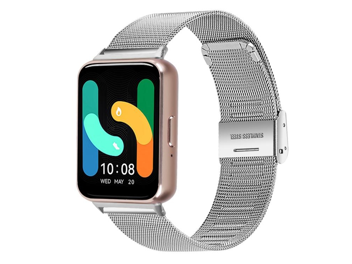Bracelete Metal para Samsung Galaxy Watch Ultra com Fivela Milanês Prata XIAOMOYU